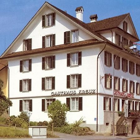 Gasthaus Zum Kreuz Meggen Exteriör bild