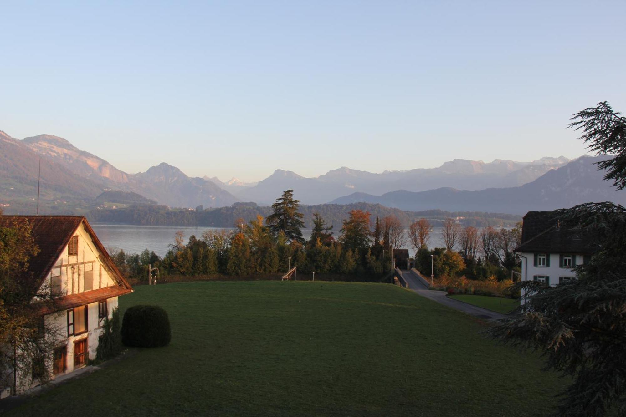 Gasthaus Zum Kreuz Meggen Exteriör bild